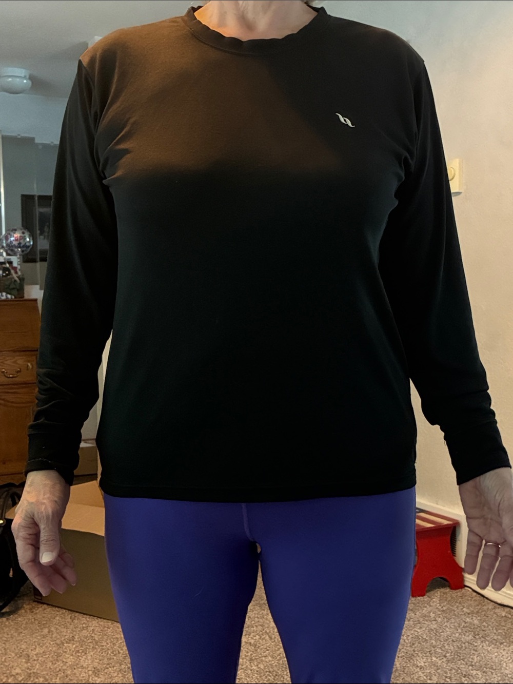 Black Long-Sleeve Women’s Performance Top